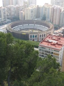 Die Arena aus der Sicht des Alcazaba