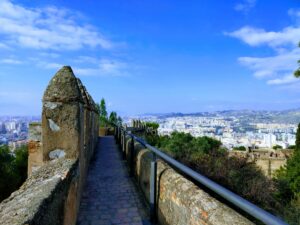 Mauer des Castello de Gibralfaro