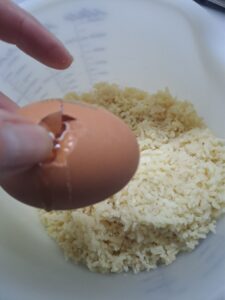Ei zum Kartoffelteig