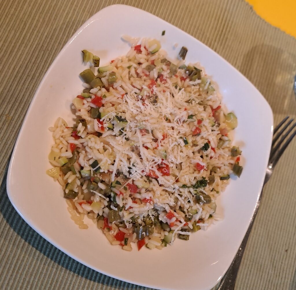 Gemüserisotto mit Parmesankäse - ist es nicht mehr vegan und histaminarm