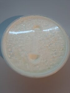 fertiger Joghurt im verschlossenen Innenbehälter
