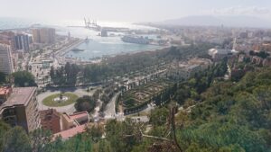 Draufsicht auf Malaga