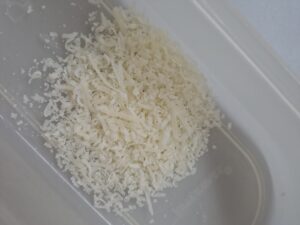 Parmesankäse gerieben