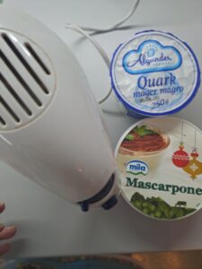 Quark und Doppelrahm Frischkäse