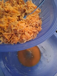 Kartoffelmasse abgetropft