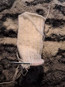 Sock in Arbeit