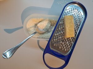 Parmesankäse gerieben