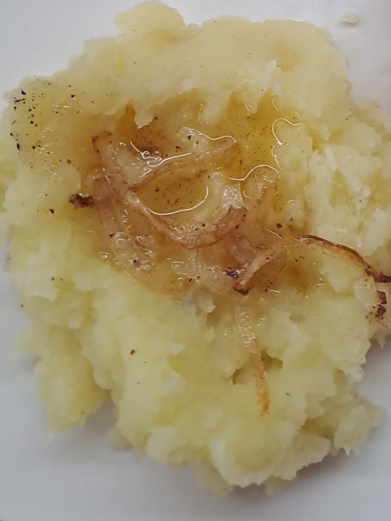 Kartoffelpüree angerichtet