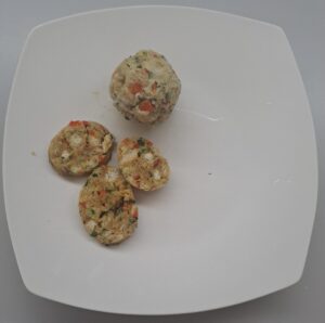 Knödel angerichtet