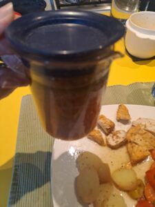 Sauce separat servieren