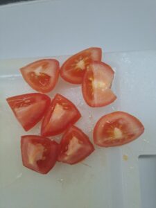 Tomaten geschnitten