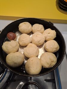 Krapfen drehen