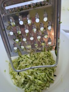 Zucchini geraspelt