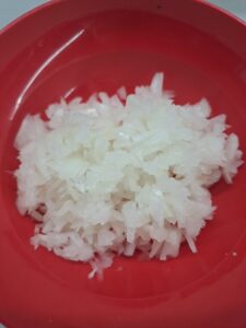 Zwiebel geschnitten