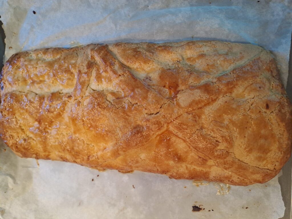 Apfelstrudel noch heiß