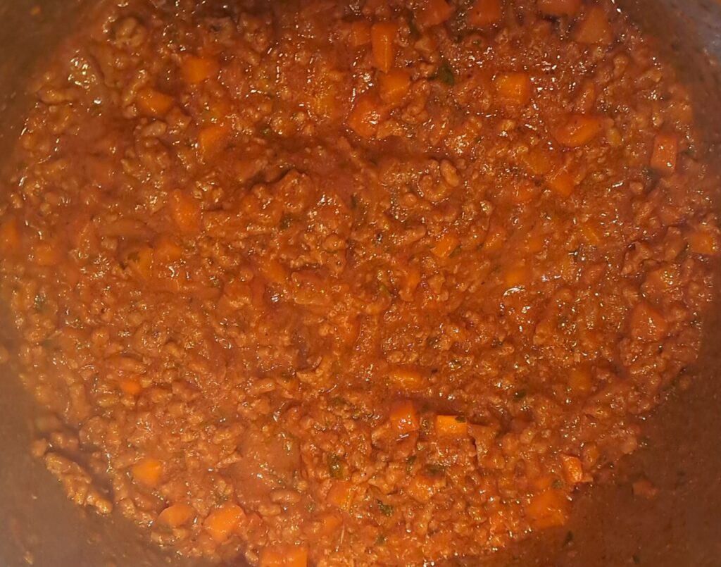 fertige Bolognese Sauce