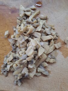 Champignon geschnitten