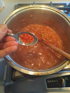 Peperoncino dazugeben