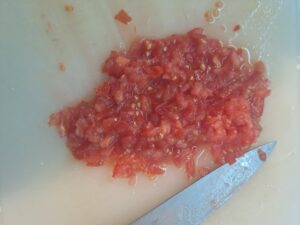 Tomaten geschnitten