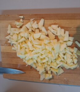Äpfel geschnitten