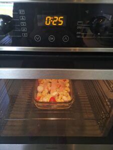insgesamte Backzeit des Gerichtes