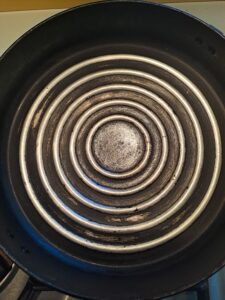 Grillpfanne erhitzen
