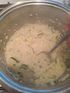 Risotto verrühren