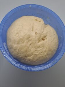 fertig gegangener Teig