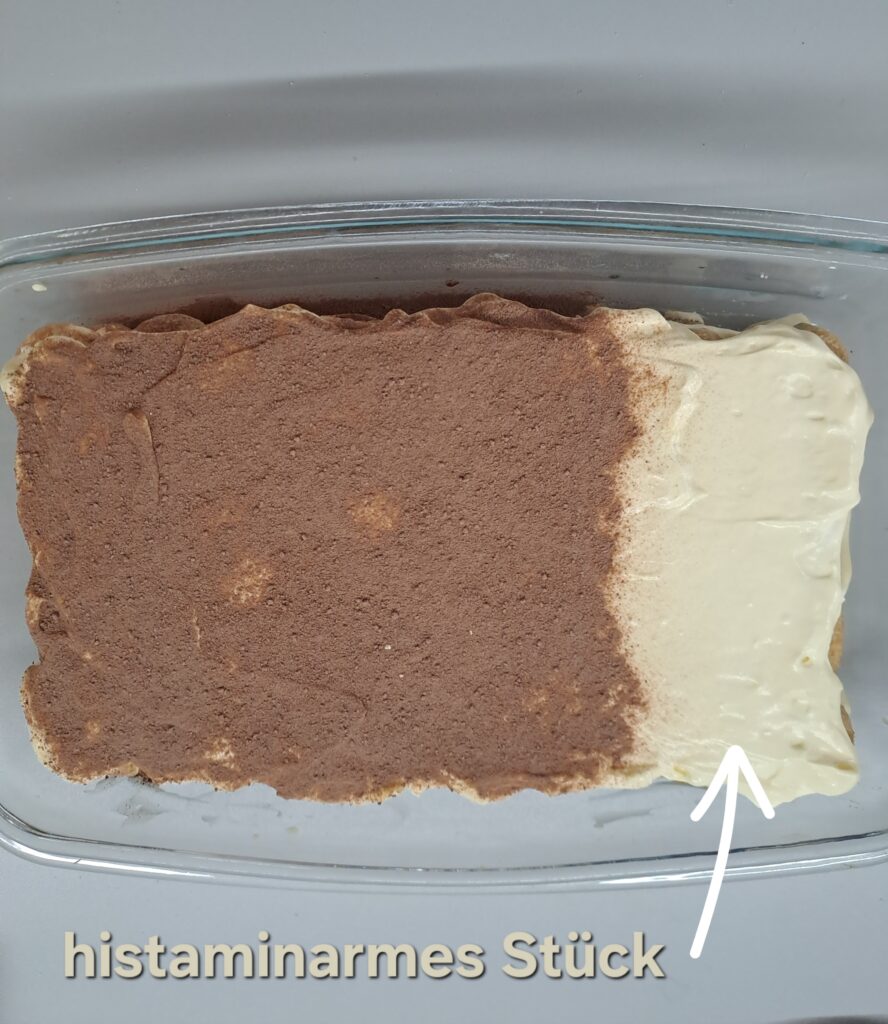 Tiramisù mit histaminarmen Stück