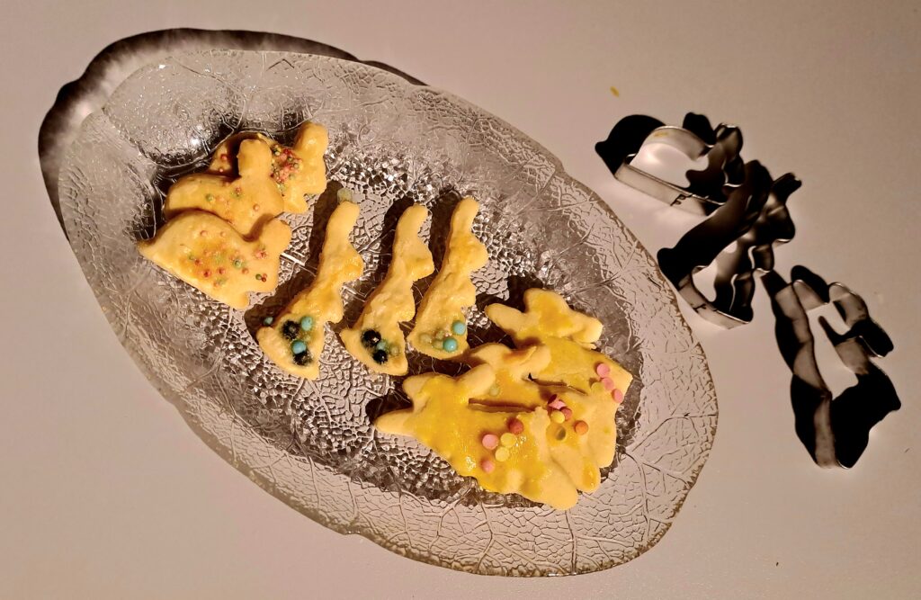 Osterhasen Kekse bereit zum Genießen