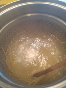 Spaghetti bissfest kochen