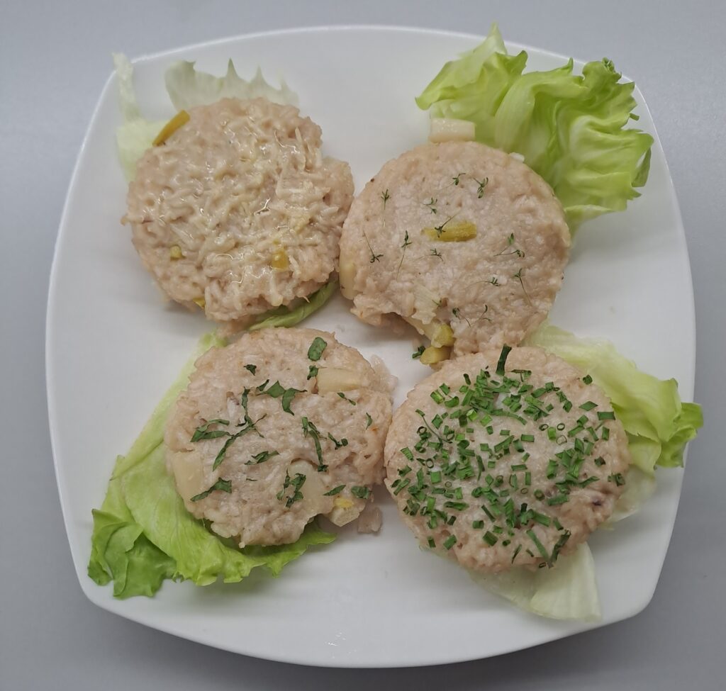 Spargelreistaler angerichtet