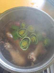 Gemüse zur Fleischsuppe