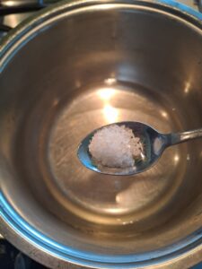 Wasser salzen