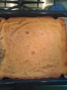 fertig gebackener Kuchen