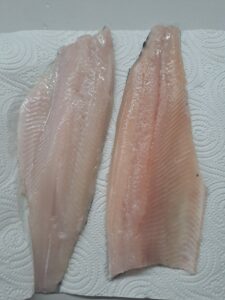 gewaschene Forellenfilets