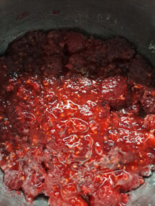 Himbeeren nach dem Ruhen
