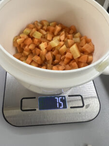 Karotten geschnitten