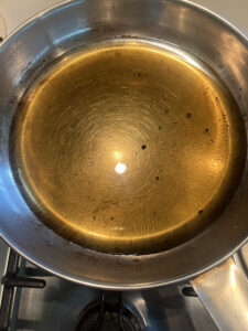 Samenöl stark erhitzen