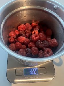 frische Himbeeren