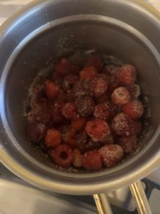 schwenken so verteilt sich der Zucker