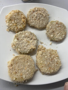 panierbereite Kohlrabi