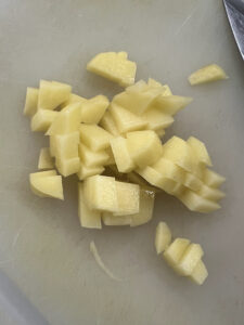 Kartoffel geschnitten