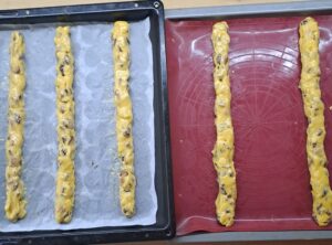 fünf Cantuccini-Würste