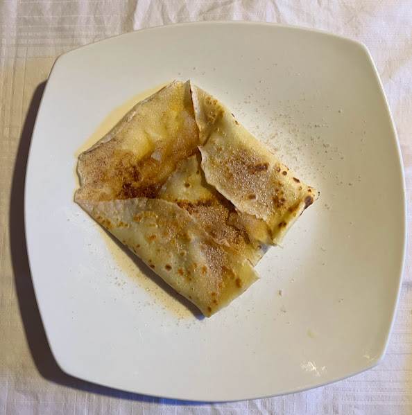 Weihnachtspalatschinken angerichtet