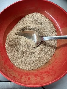 Zimtzucker verrührt