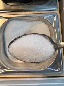 Zucker für Apfelmus