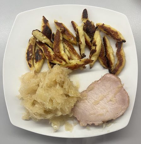 Schupfnudel angerichtet