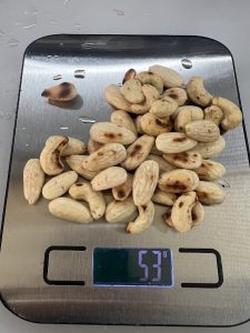 geschälte Mandeln geröstet