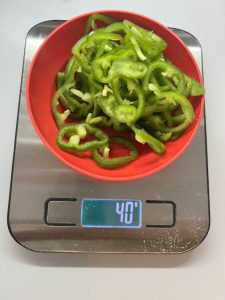 Paprika kleingeschnitten